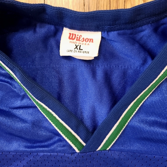 Joey Galloway Seattle Seahawks Wilson Vintage 90s Football Jersey Size XL 50 - Picture 4 of 8